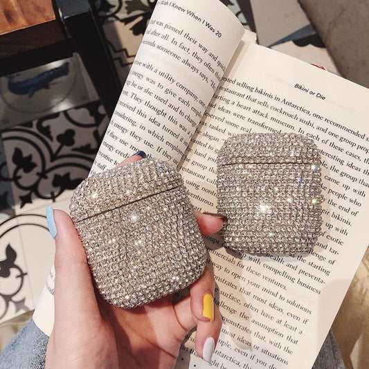 Rhinestone Airpods Apple Headphone Protective Case Diamond Airpods Protective Shell Bluetooth Anti-fall