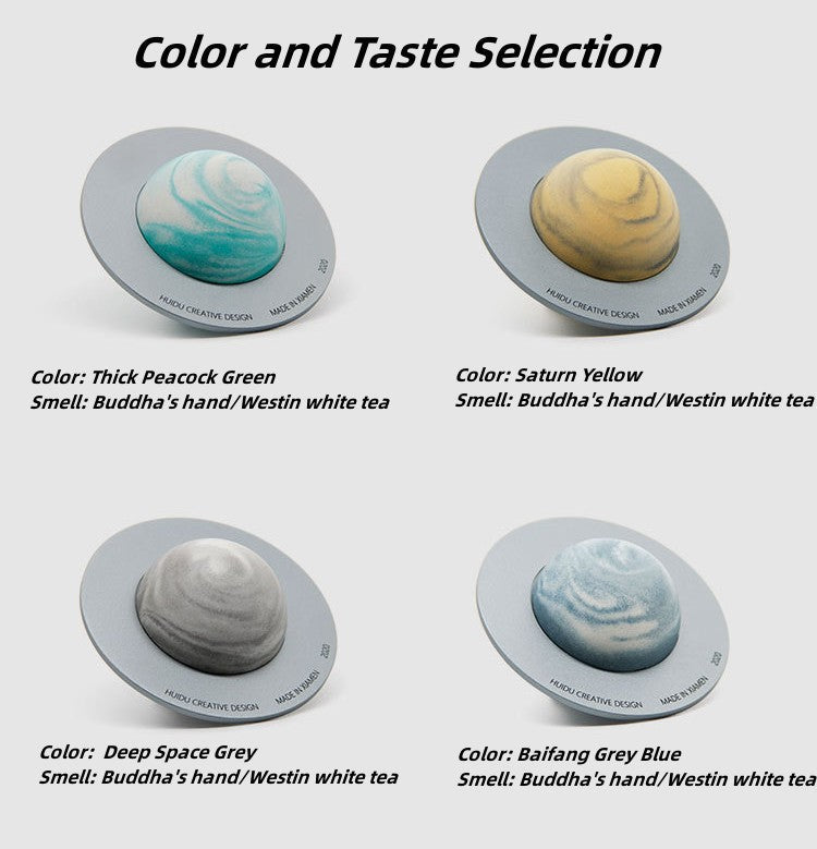 Satellite car fragrance car air outlet solid perfume creative decoration white tea fragrance gift box gift