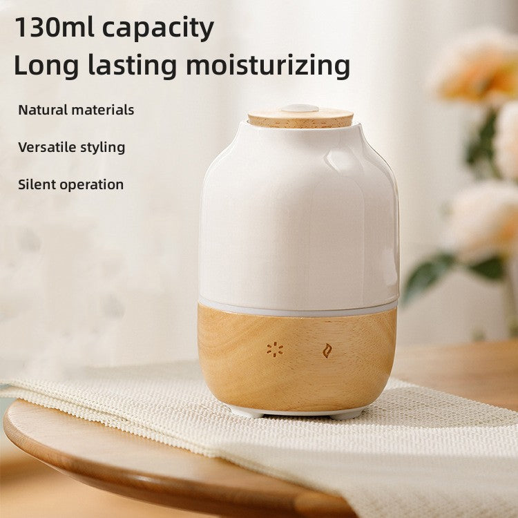 Wood grain ceramic aromatherapy machine essential oil for household tabletop fragrance expansion humidifier ultrasonic air humidifier