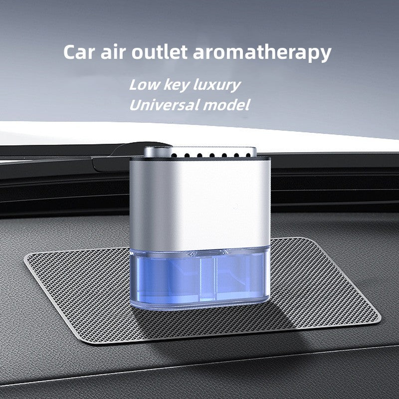 Car mounted aromatherapy air outlet perfume, lasting odor removal, air purification, aluminum alloy, cologne scented car accessories