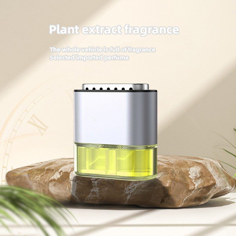 Car mounted aromatherapy air outlet perfume, lasting odor removal, air purification, aluminum alloy, cologne scented car accessories