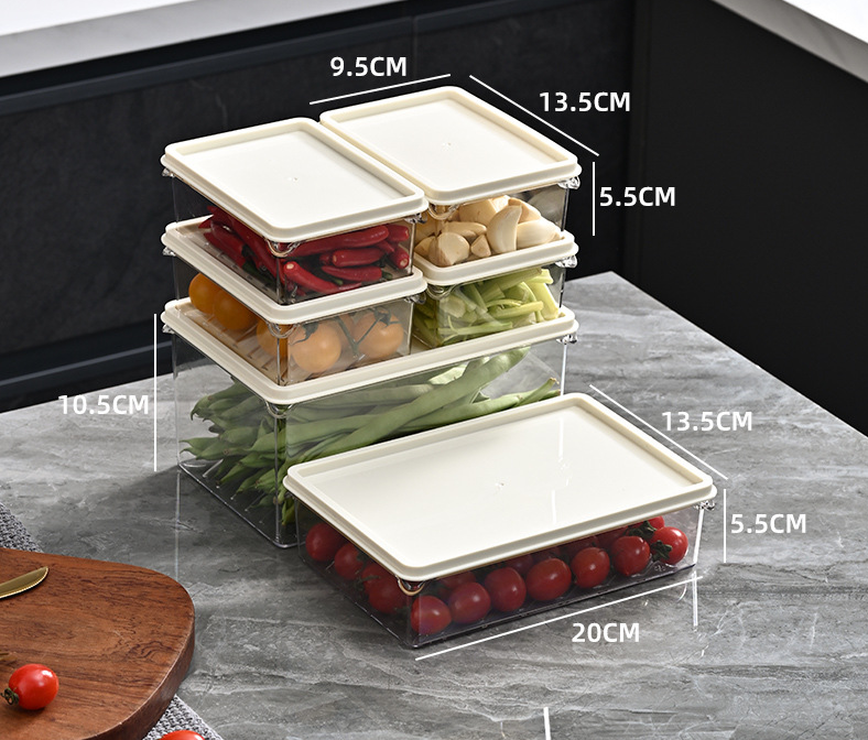 Refrigerator storage box, preservation box, food grade kitchen organizer, vegetable, egg, dumpling, frozen box, sealed box