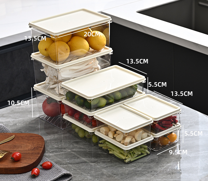 Refrigerator storage box, preservation box, food grade kitchen organizer, vegetable, egg, dumpling, frozen box, sealed box