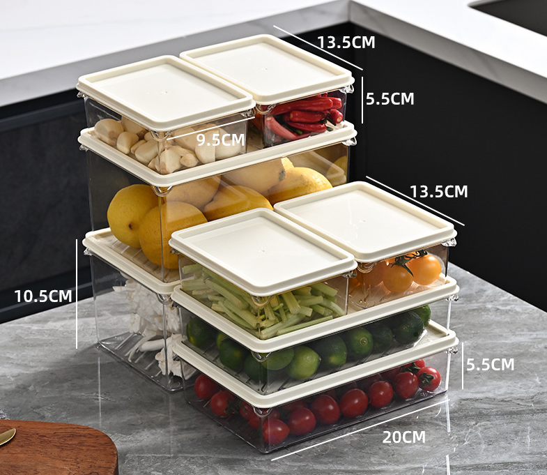 Refrigerator storage box, preservation box, food grade kitchen organizer, vegetable, egg, dumpling, frozen box, sealed box