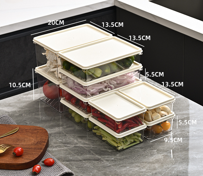 Refrigerator storage box, preservation box, food grade kitchen organizer, vegetable, egg, dumpling, frozen box, sealed box