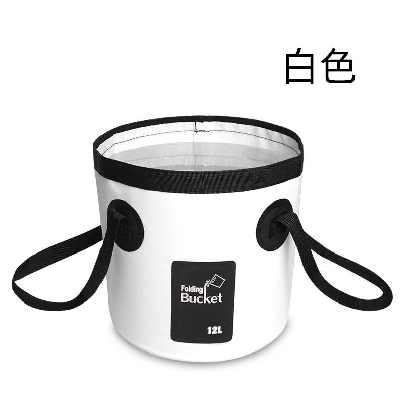 12L Portable Bucket Water Storage Bag Storage Bag Waterproof Water Bag Fishing Folding Bucket Portable Sink Mop Bucket