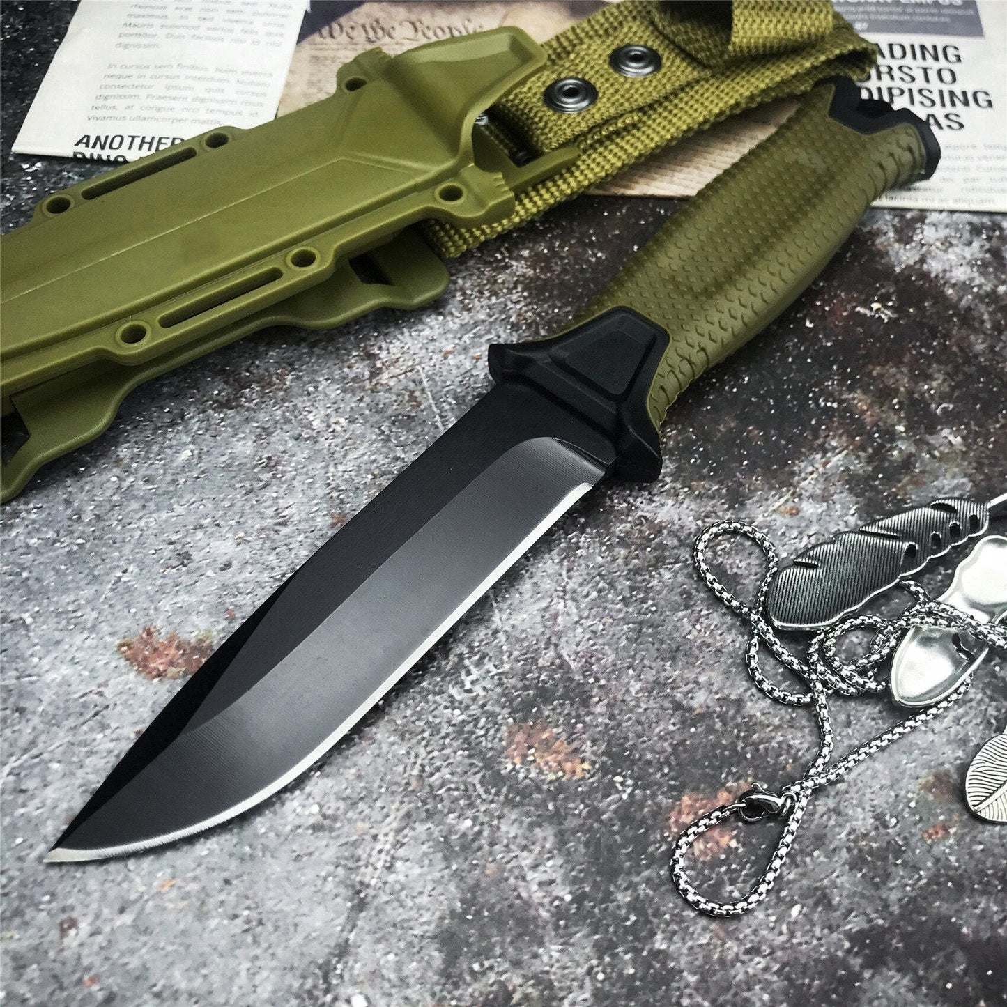 Gb 1500 Fixed Blade Knife Military Training High Quality Outdoor Camping Hunting Survival Tactical Pocket EDC Tool Knives