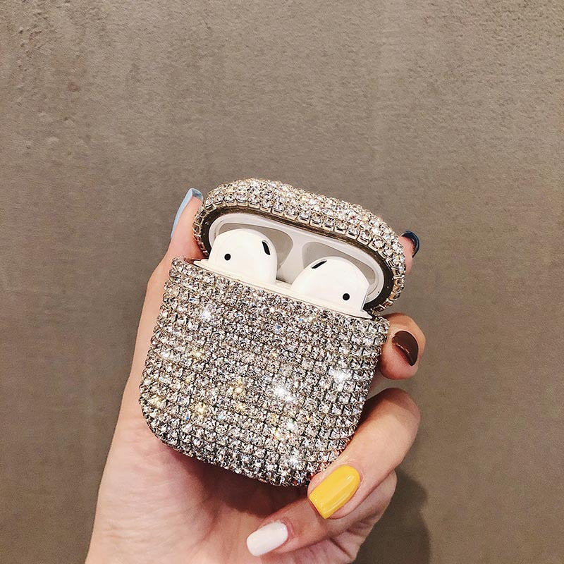 Rhinestone Airpods Apple Headphone Protective Case Diamond Airpods Protective Shell Bluetooth Anti-fall