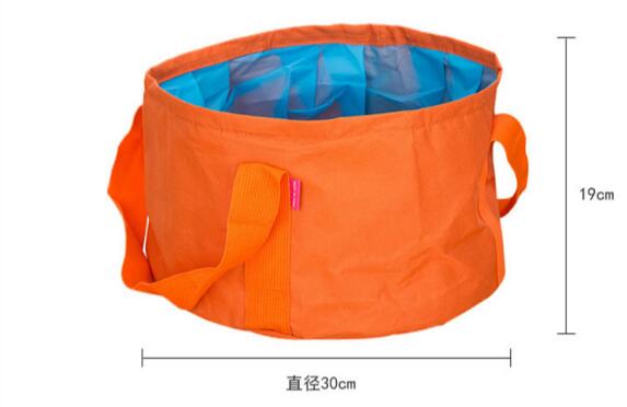 12L Portable Bucket Water Storage Bag Storage Bag Waterproof Water Bag Fishing Folding Bucket Portable Sink Mop Bucket